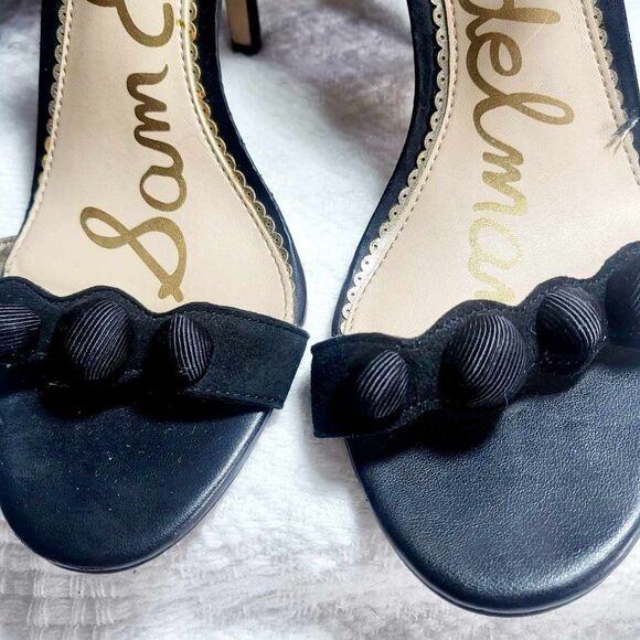 SAM EDELMAN Heel sandal Size 8.5 Color Black lightly used. - Picture 5 of 7